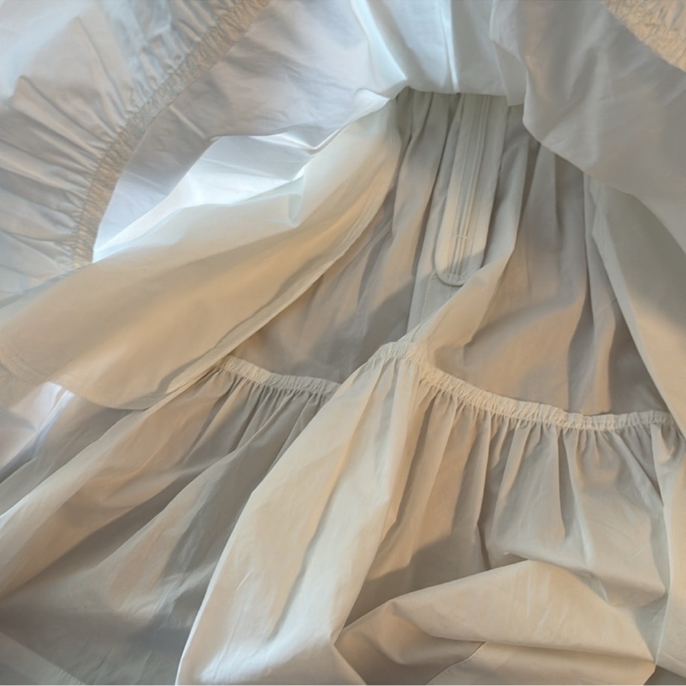 Sea New York phoebe cotton flutter sleeve white dress - Picture 7 of 7